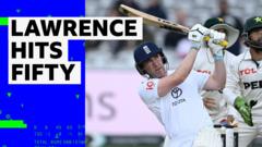 'A gritty innings' - Lawrence digs in to help England build big lead