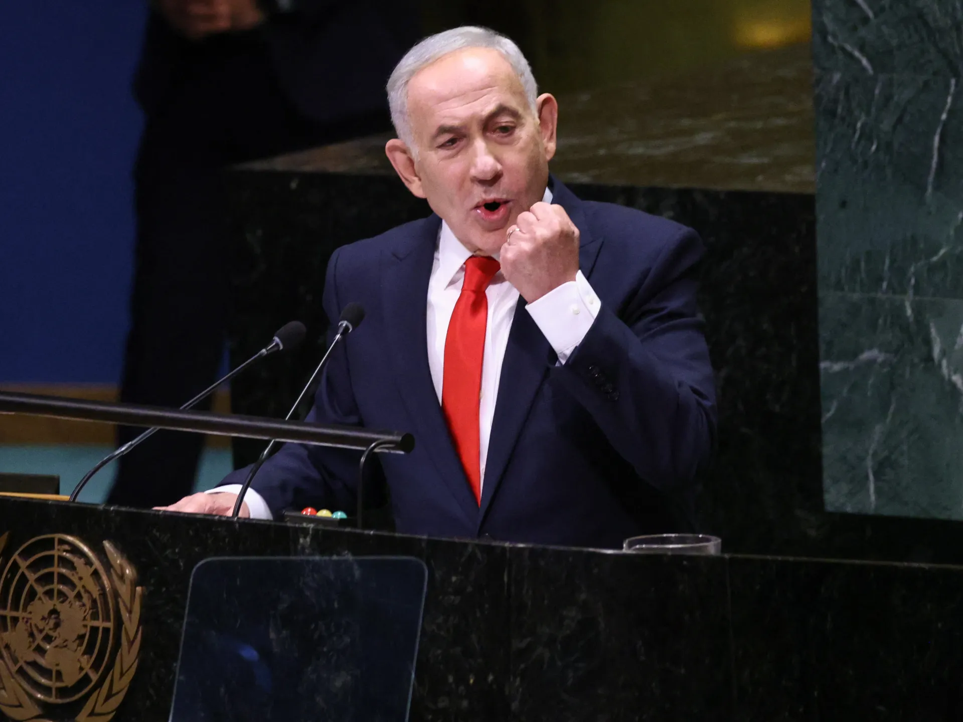 Netanyahu’s UN belligerence wins cheers at home as world walks out