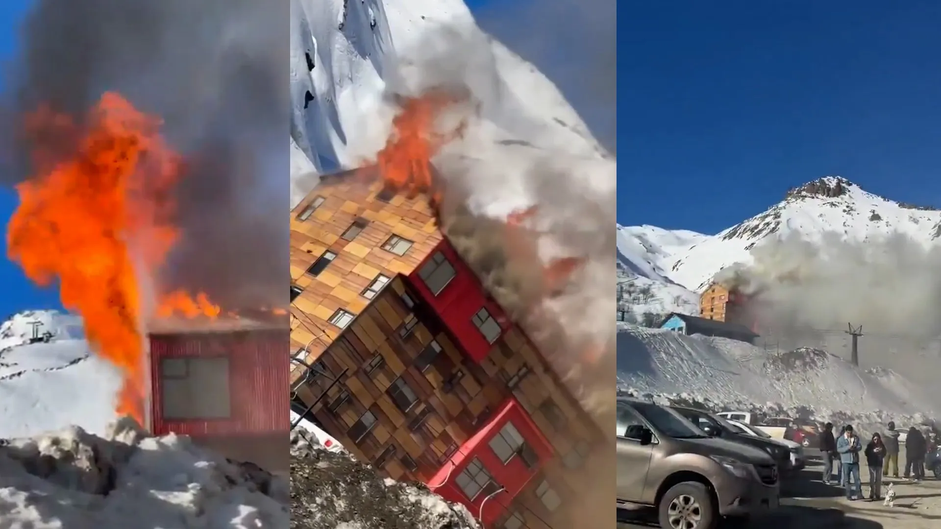 Fire breaks out at Chile ski resort