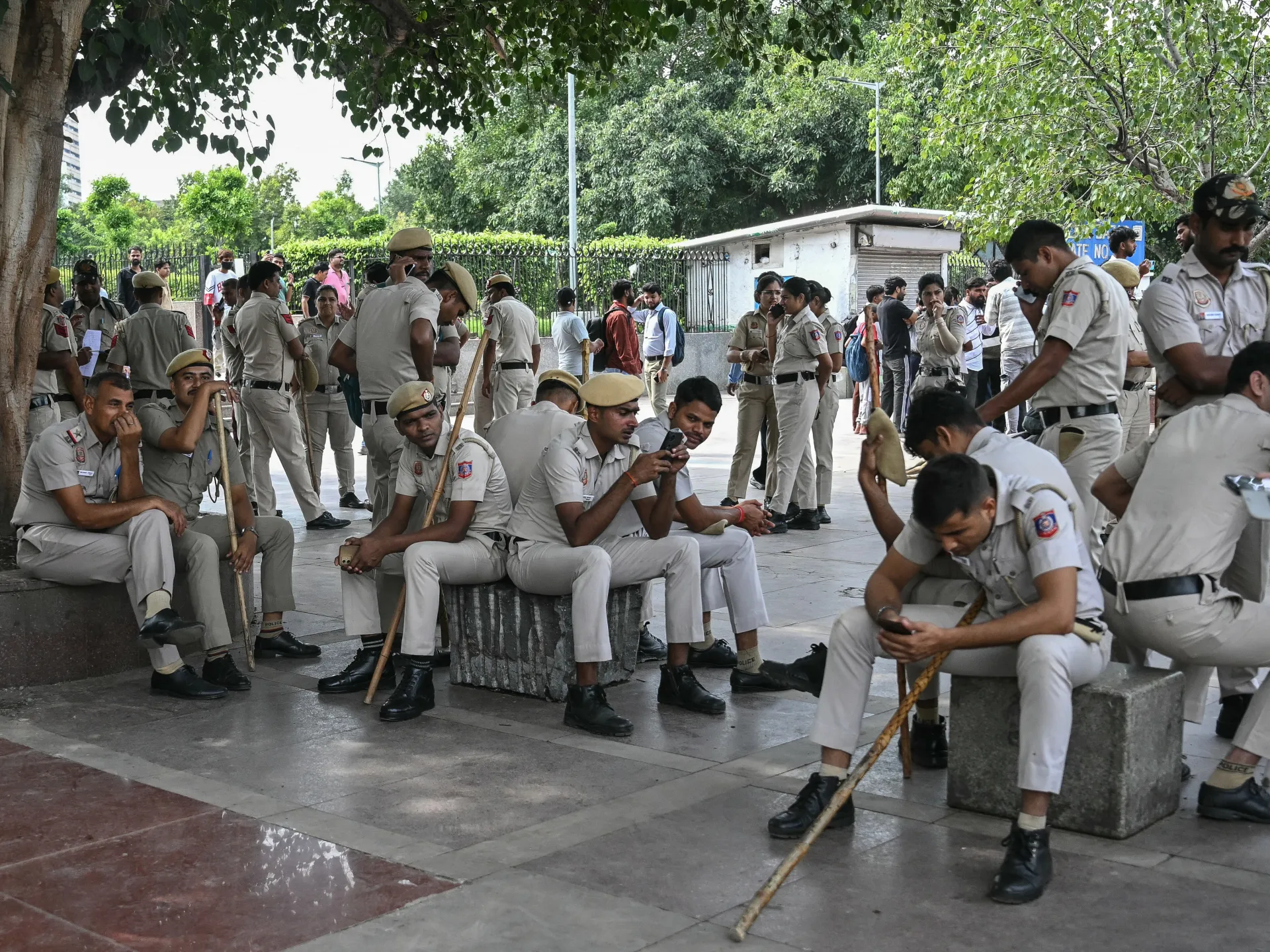 Indian police launch New Delhi clampdown for Cockroach Party rally