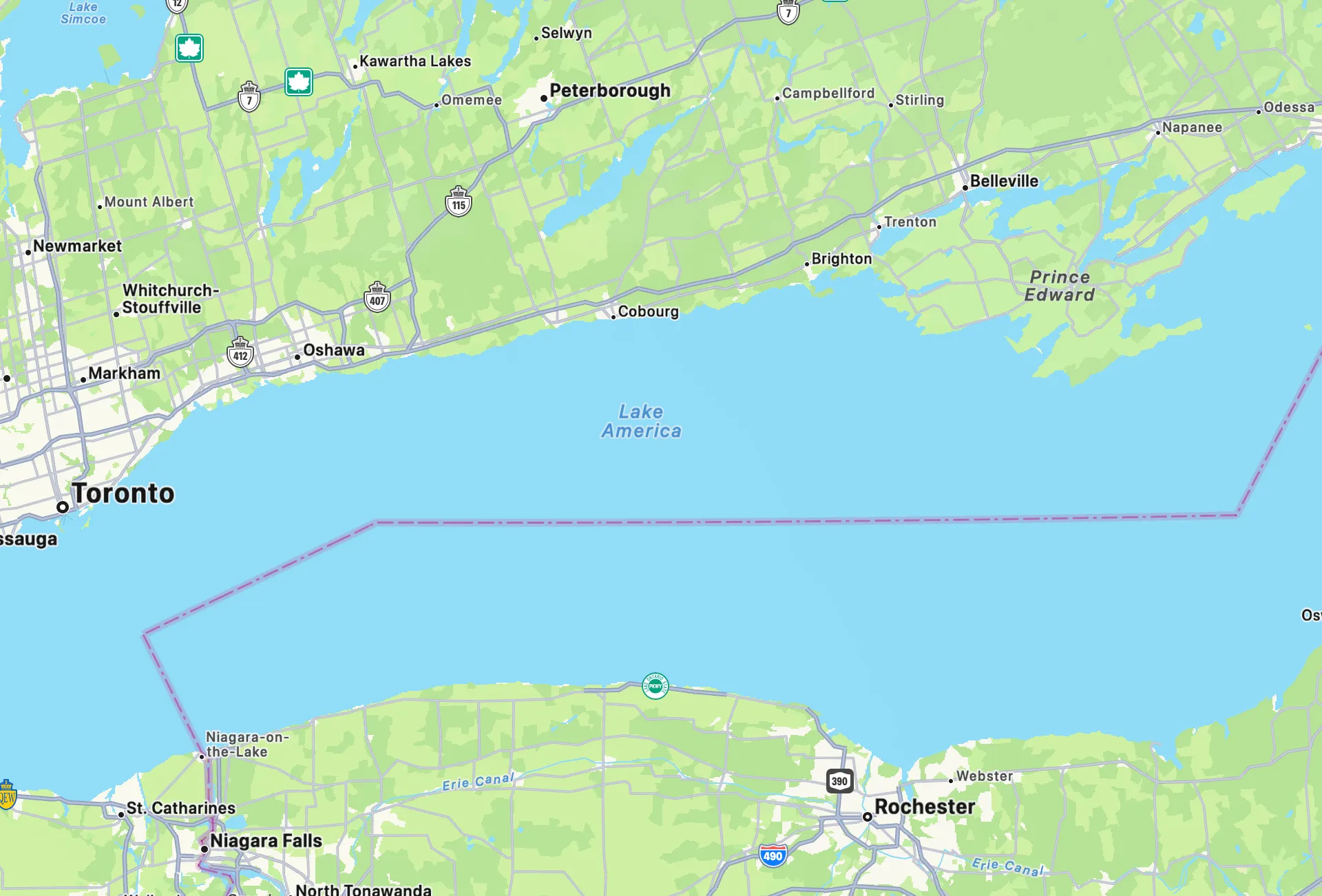 Apple changes name of Lake Ontario to ‘Lake America’ in maps app