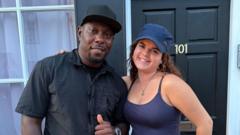 Dizzee Rascal spotted at community folk festival