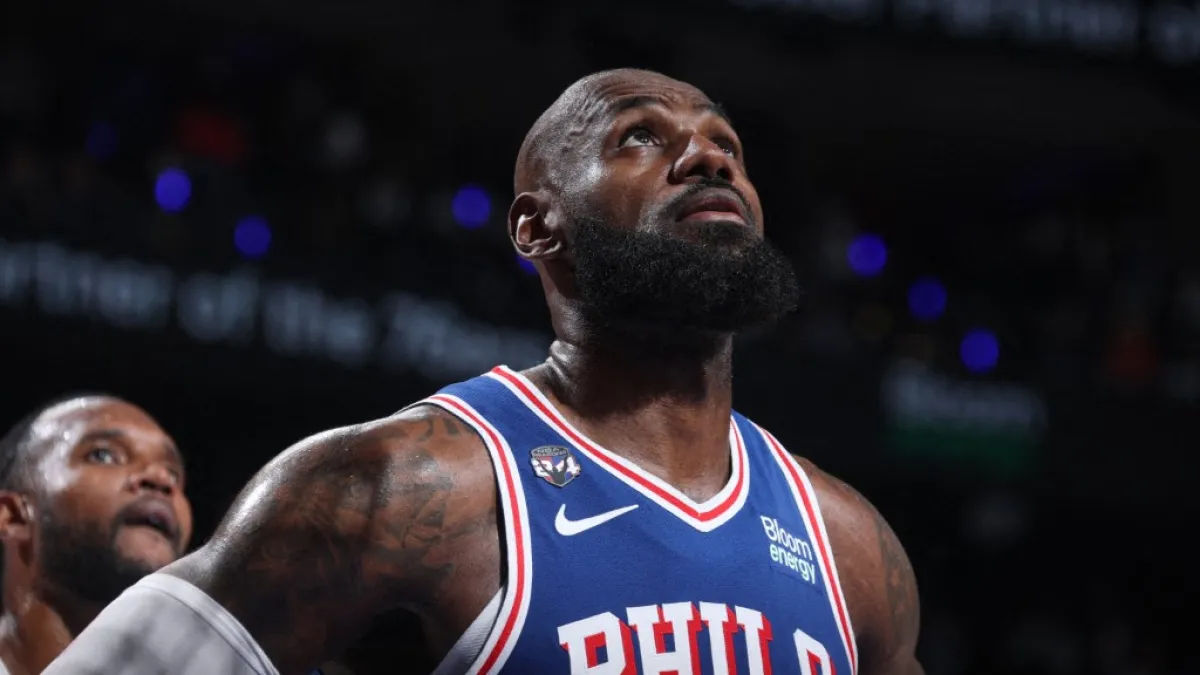 LeBron shrugs off Trump blast in home debut win for Philadelphia 76ers