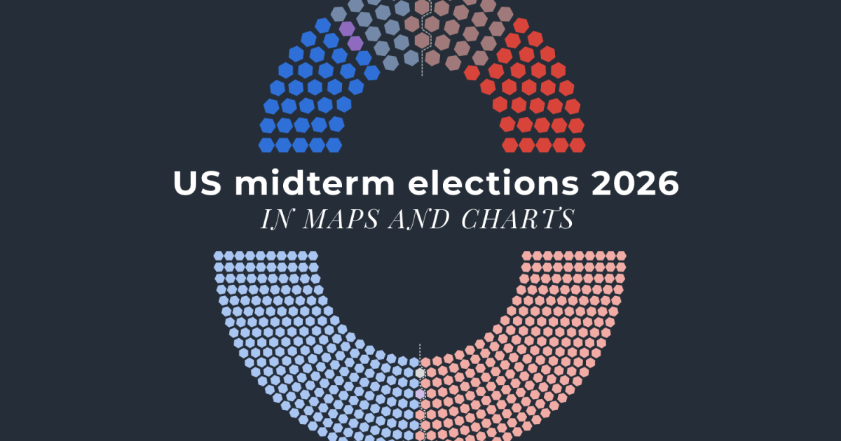 US midterm elections 2026 in maps and charts