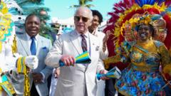 Watch: King dances in the streets of the Bahamas capital