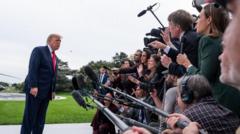 US justice department investigates TV networks over Trump pool coverage