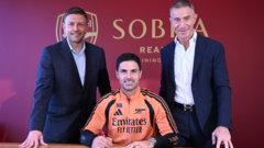 Arteta signs new contract with champions Arsenal