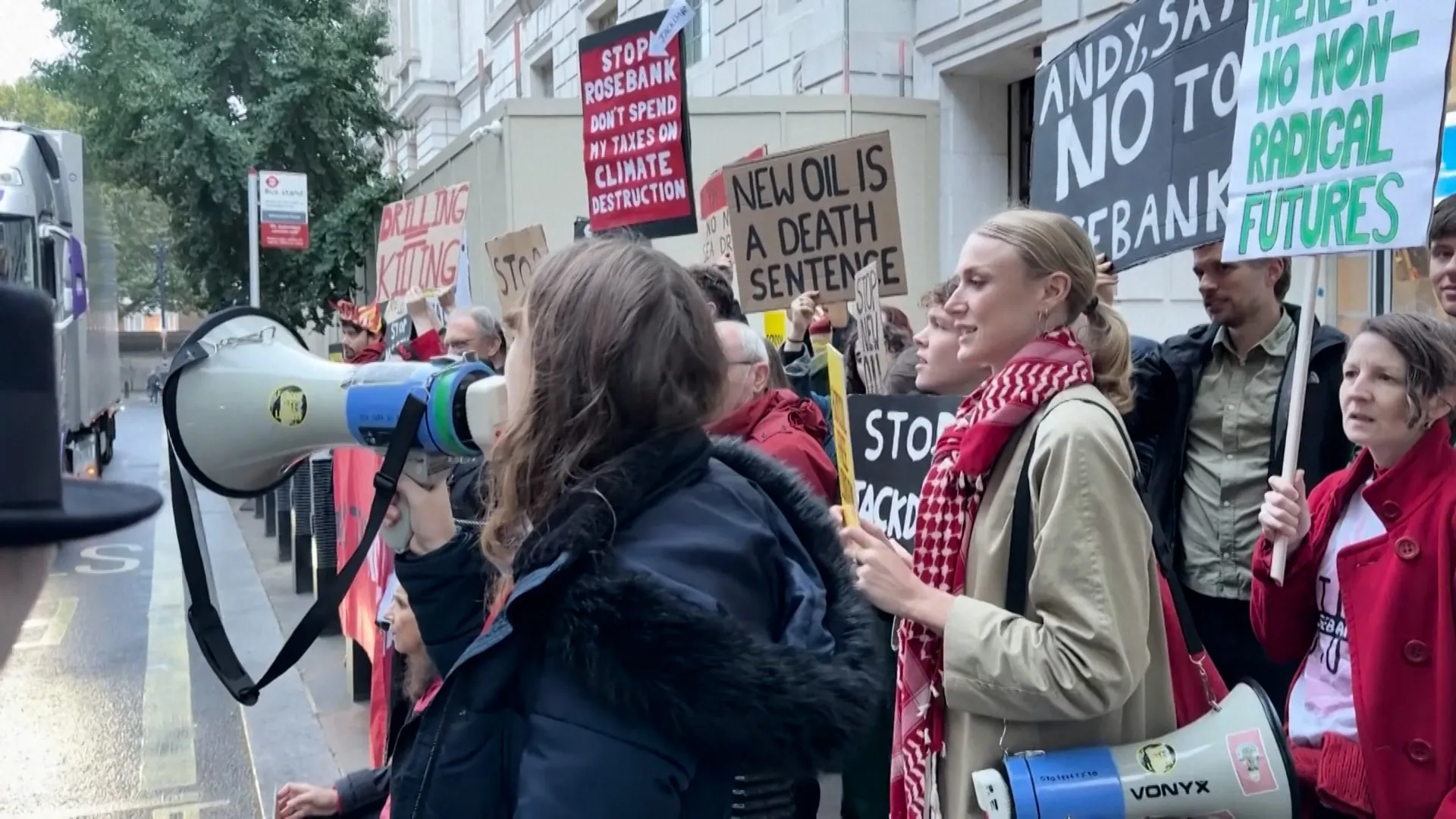 Protests as UK approves new gas drilling in North Sea