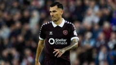 Hearts agree £1.7m deal to sell Kyziridis to unnamed Turkish club