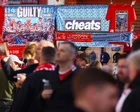 Tension, ‘cheat’ banners and inflatable bananas: Manchester City’s welcome to Anfield