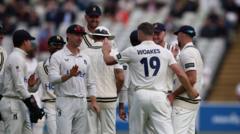Leicestershire relegated by Warwickshire, subject to points appeal