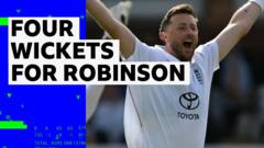 Brilliant bowling - Relentless Robinson stars with the ball