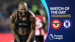 Brentford stay unbeaten as they put three past Chelsea