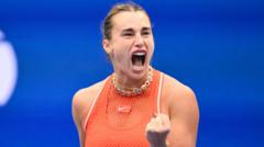 Sabalenka overcomes tricky Townsend test at US Open