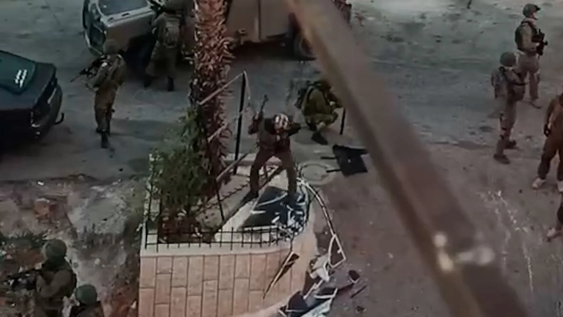 Israeli troops seen smashing memorial in occupied West Bank
