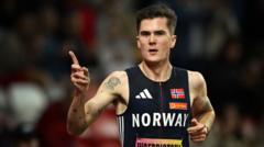 Ingebrigtsen withdraws from 1500m showdown with Kerr