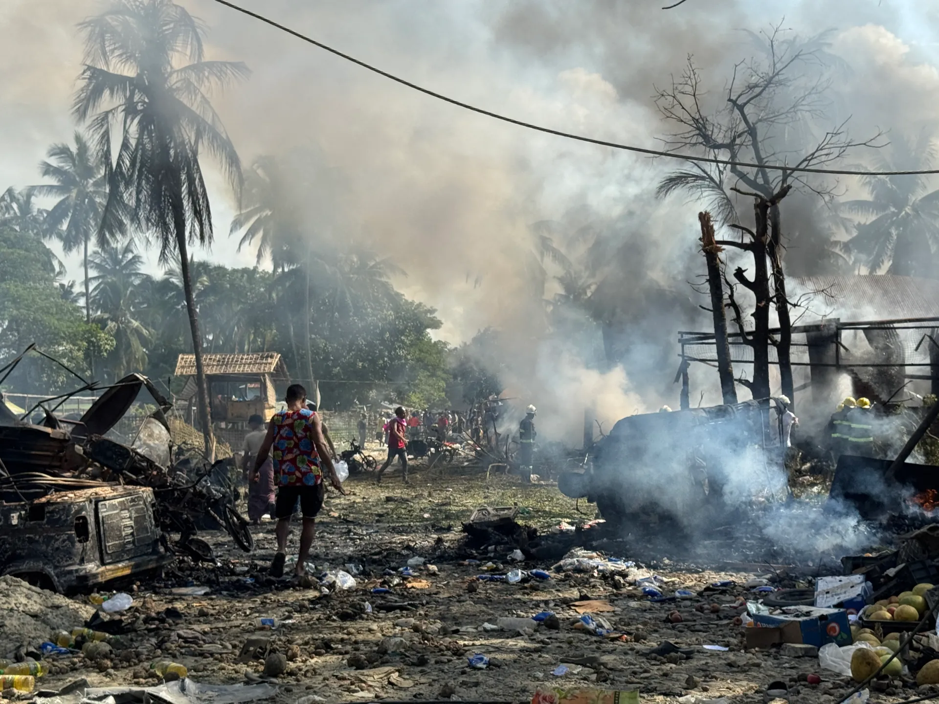 Myanmar army air strike kills dozens in Rakhine state
