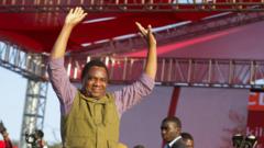 Zambia's president wins second term with 60% of the vote