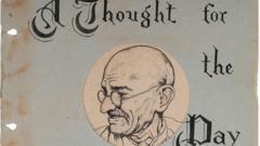 Gandhi's handwritten notes on life sold for $1.69m at Indian auction