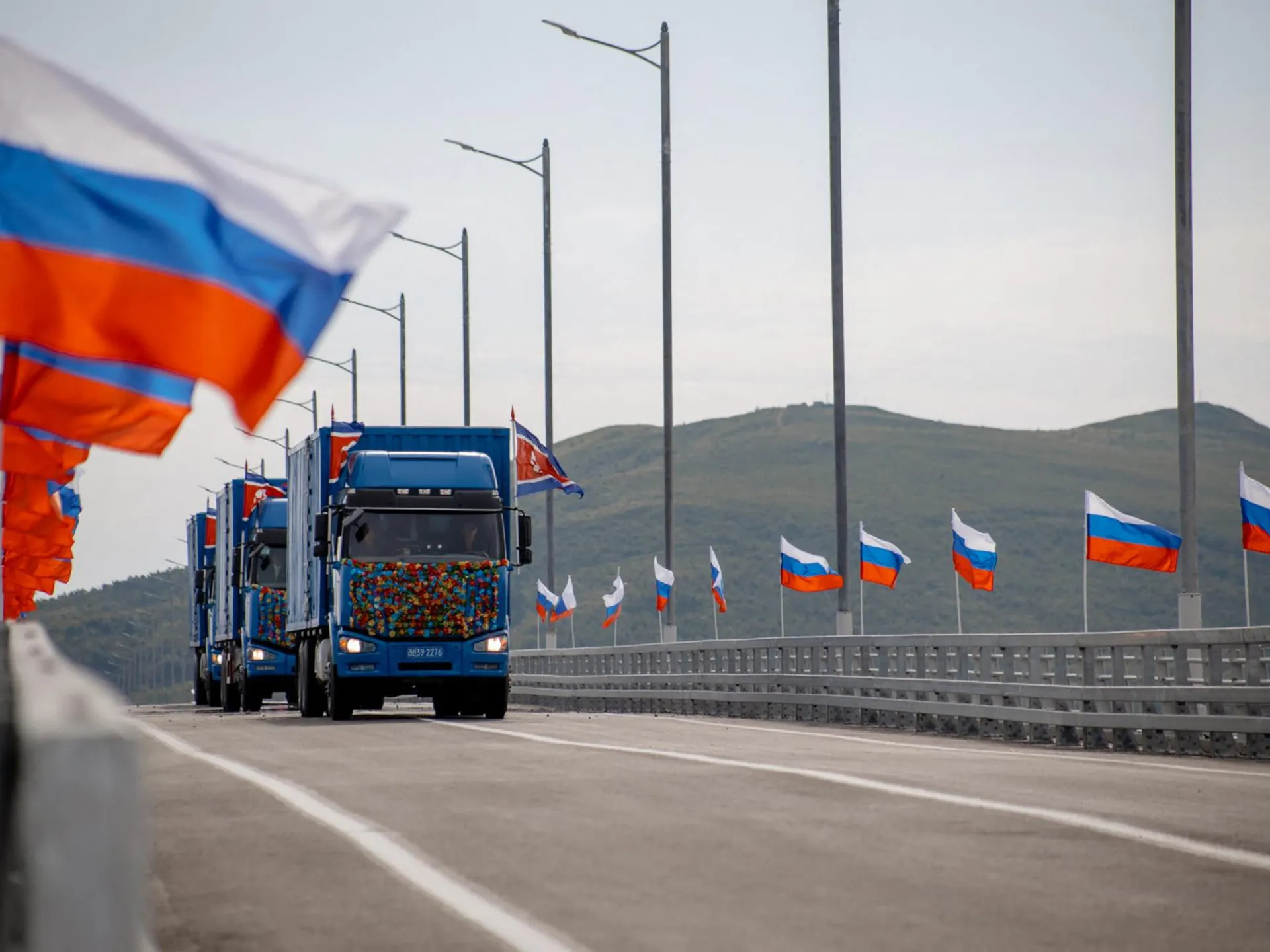 Russia and North Korea deepen relations with symbolic road bridge