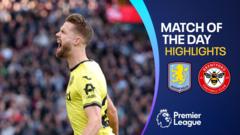 Brentford extend unbeaten start as Ajer secures draw at Aston Villa