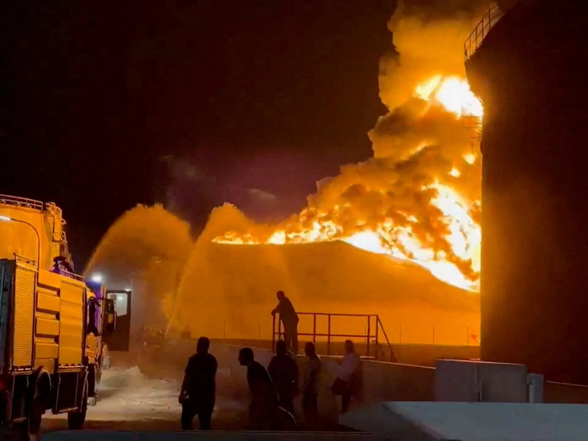 Huge fire breaks out at Libya’s Zawiya refinery after drone attack