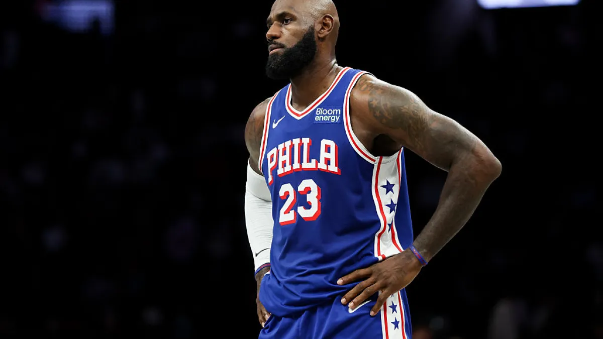LeBron James stars in NBA preseason debut but Nets defeat 76ers