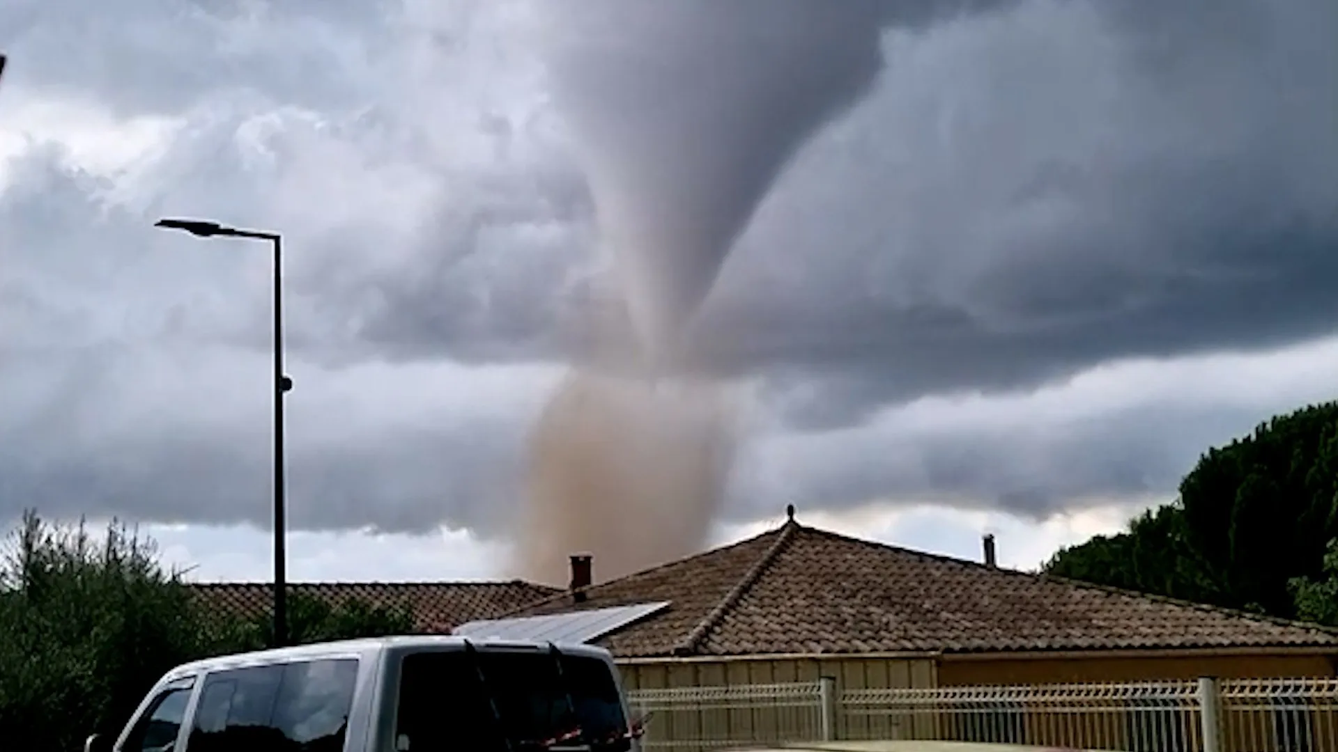 Rare tornado near Carcassonne in France causes damage and injuries
