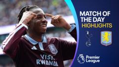 Spurs lose again as Villa hold on for first league win